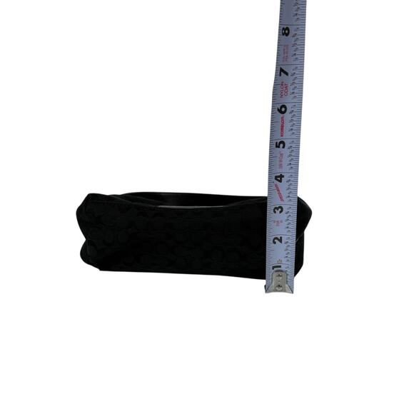 Coach Signature Back Canvas Patent Demi Mini Ergo Baguette Purse Bag 41066 - Picture 3 of 16